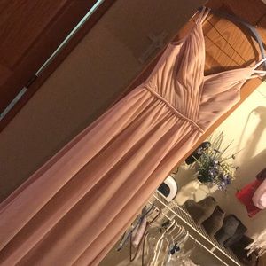 Formal dress in blush pink
